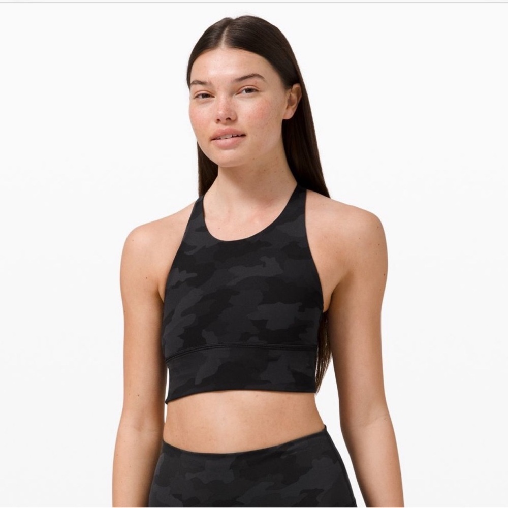lululemon athletica Black Camo High-Neck Sports Bra